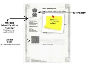 e-Stamp paper associated with SHCIL