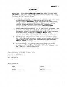 ANNEXURE E FILLED SAMPLE