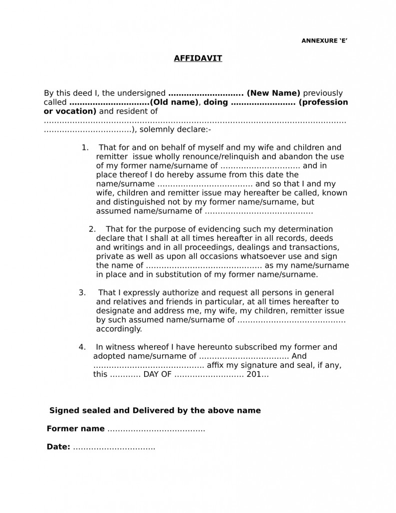 Passport Annexure E  Create Affidavit Online - eDrafter.in