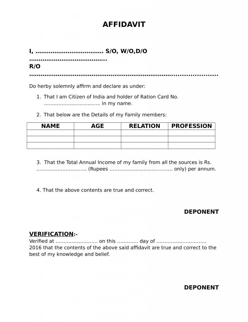 Proof Of Income Affidavit EDrafter in