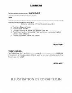 address proof affidavit online