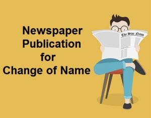 newspaper publication for change of name
