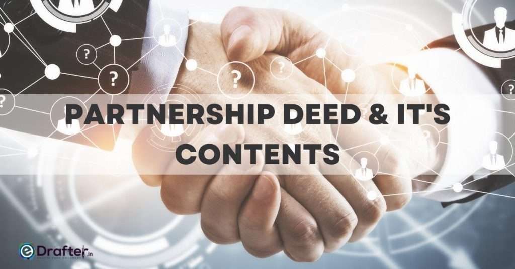 Partnership deed and its content