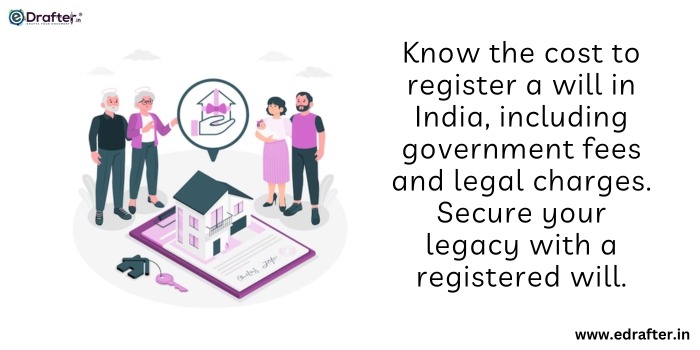 cost to register will in india
