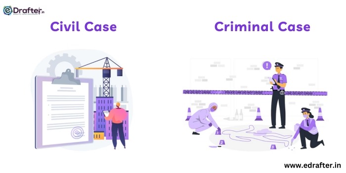 Civil case and criminal case