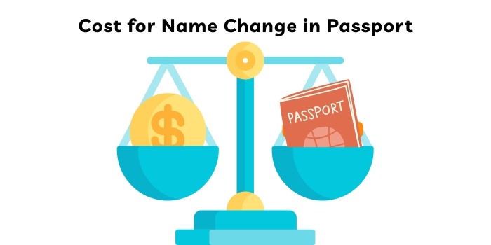 Cost for Name Change in Passport