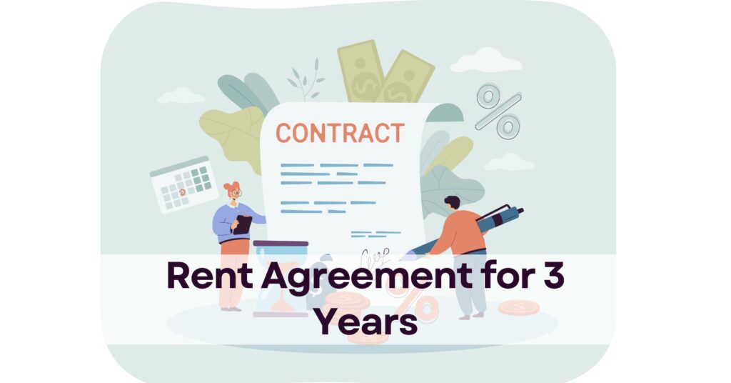 rent agreement for 3 years