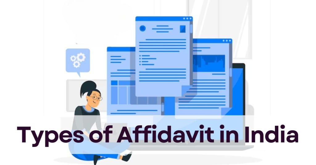 types of affidavit in india