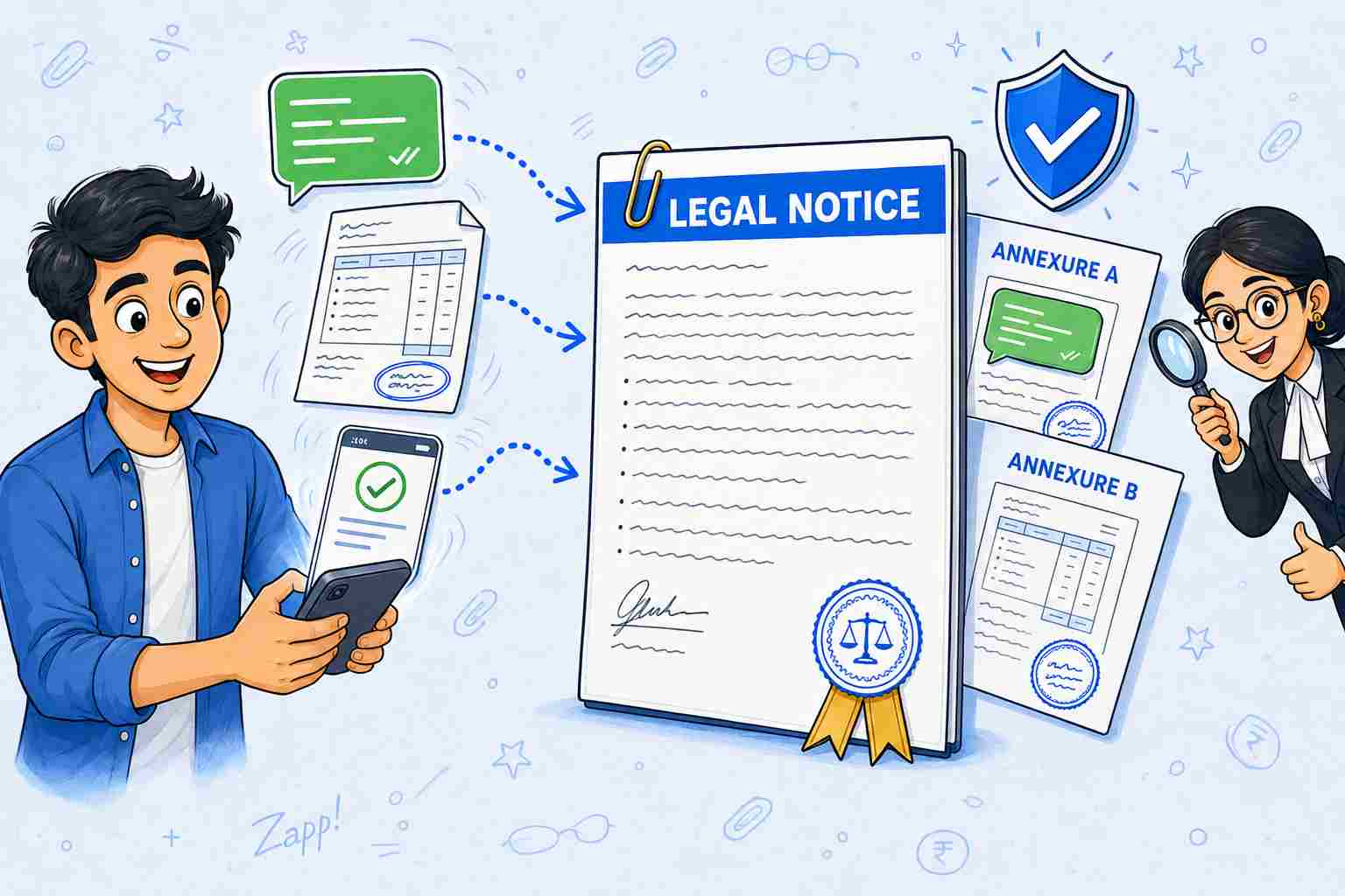 Your chats and bills become numbered legal annexures