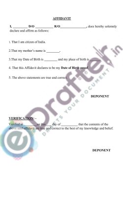 Proof of date of birth Proof of date of birth