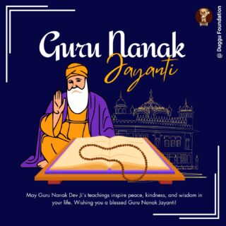 🌼 Happy Guru Nanak Jayanti 🌼
On this sacred day, we remember the teachings of Guru Nanak Dev Ji — the message of compassion, equality, and service to humanity.
At Duggu Foundation, we continue to walk on the path he showed — spreading kindness, helping those in need, and making the world a better place for every being. 💫

🙏 “Naam Japo, Kirat Karo, Vand Chakko” — Remember God, earn honestly, and share with others.

#GuruNanakJayanti #DugguFoundation #Kindness #Seva #Humanity #GuruNanakDevJi #dugguslegacy